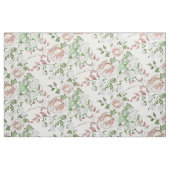 Rustikales, blassrosa, grünes Leaf-Muster Stoff (Yard (91,4 cm))