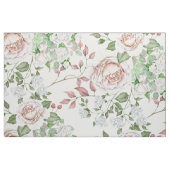 Rustikales, blassrosa, grünes Leaf-Muster Stoff (Fat Quarter (45,7 x 55,9 cm))