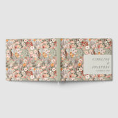 Rustikales Blatt Green Taupe floral Boho Custom We Gästebuch (Voll)