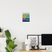 Rustikales Blatt Natur Liebe Art Paint Poster (Heimbüro)