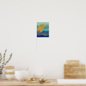 Rustikales Blatt Natur Liebe Art Paint Poster (Küche)