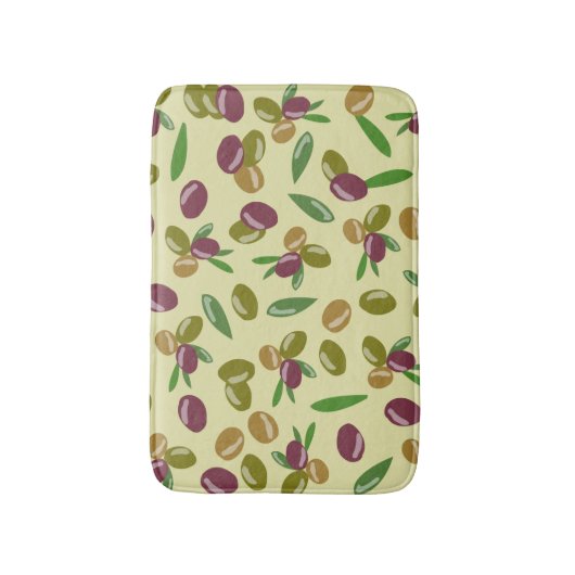 Rustikales Blätter für Olivenöl und Olivenöl Badematte (Vorderseite Vertikal)