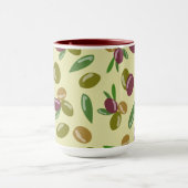 Rustikales Blätter für Olivenöl und Olivenöl Tasse (Zentrum)