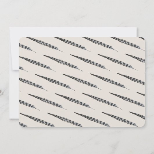 Rustikales Blattwerk, Blumenverkündung und Junggeb Save The Date (Rückseite)