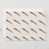 Rustikales Blattwerk, Blumenverkündung und Junggeb Save The Date (Rückseite)