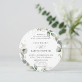 Rustikales Blattwerk Goldmedaille Einladung (Stehend Vorderseite)