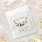 Rustikales Blattwerk und Geburtstagsparty Geschenktütchen (Ausgeschnitten)