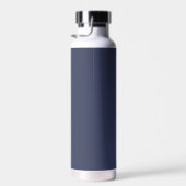 Rustikales Blau Moderne Minimalistische Erde Tone Trinkflasche (Rechts)