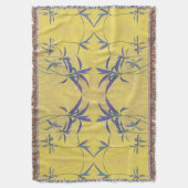 Rustikales Blau und Gelb Decke (Vorderseite Vertikal)