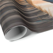 Rustikales blaues Boot Morning Sky Reflektion Geschenkpapier (Rolleneckpunkt)