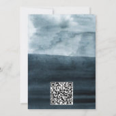 Rustikales Blaues Gebirge Wasserfarbe Save the Dat Save The Date (Rückseite)