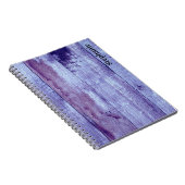 Rustikales blaues Gesteinswald - Personalisiert Notizblock (Rechte Seite)