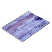 Rustikales blaues Gesteinswald - Personalisiert Notizblock (Linke Seite)