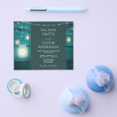 Rustikales blaues Holz und Jar Light Weditation Flyer (Einzeln)