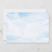 Rustikales blaues Leuchtturm-Brautparty Einladung (Rückseite)