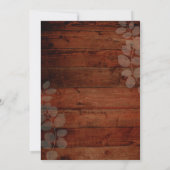 Rustikales blaues oder rosa Geschlecht offenbart P Einladung (Rückseite)