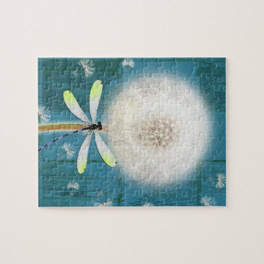 Rustikales blaues Scheunenholz der Puzzle (Horizontal)