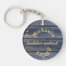 Rustikales Blauholz | Bachelor Weekend Monogram