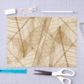 Rustikales bloßes Sahnespitze-Blätter Seidenpapier (Handwerk)