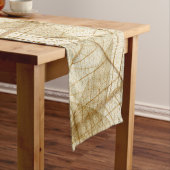 Rustikales bloßes Spitze-Blätter Kurzer Tischläufer (Beispiel)