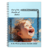 Rustikales Blue Baby Book Notizblock (Vorderseite)