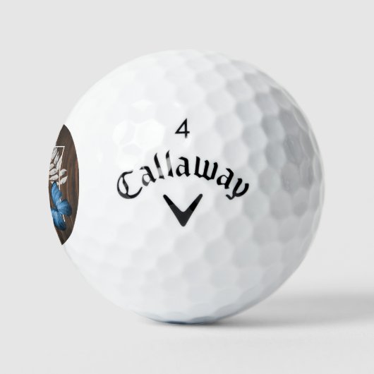 Rustikales Blue Butterfly Golf Balls Golfball (Logo)