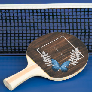 Rustikales Blue Butterfly Ping Pong Paddle Tischtennis Schläger