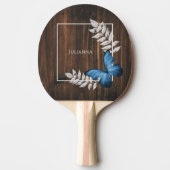 Rustikales Blue Butterfly Ping Pong Paddle Tischtennis Schläger (Vorderseite)
