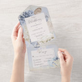 Rustikales Blue Ocean Beach Dinner All In One Einladung (Abreißen)