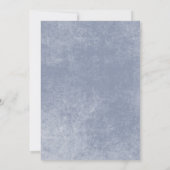 Rustikales Blue & Rust Floral Bridal Brunch Einladung (Rückseite)