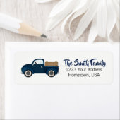 Rustikales Blue Truck-Rückgabezeichen (Insitu)