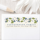 Rustikales Blueberries Cremefarbenzeichen (Insitu)