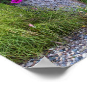 Rustikales Blume-Eimer-Foto Poster (Ecke)