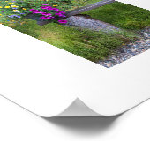 Rustikales Blume-Eimer-Foto Poster (Ecke)