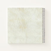 Rustikales Blume-Notebook - Vintage Bloom Art Notizblock (Rückseite)