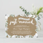 Rustikales Blumen25. Hochzeits-Jahrestags-Party Einladung (Stehend Vorderseite)