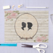 Rustikales Blumen-Shabby Chic-viktorianisches Seidenpapier (Handwerk)