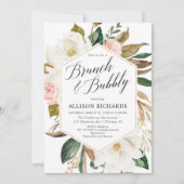 Rustikales Blumenbrunch Brautparty Einladung (Vorderseite)