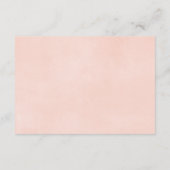 Rustikales Blumenbuch Anfrage Mädchen Dusche Begleitkarte (Rückseite)