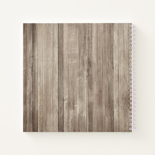 Rustikales Blumenbuch Notizblock (Rückseite)