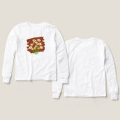 Rustikales Blumendesign auf braunem Hintergrund (Design Vorderseite & Rückseite)