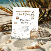 Rustikales Blumenfischen Schnuller Jagd Kinderdusc Poster