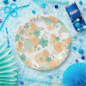 Rustikales, blumenfreies Party Pappteller (Party)