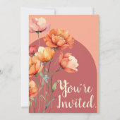 Rustikales Blumengarten Party Wildblume Geburtstag Einladung (Rückseite)