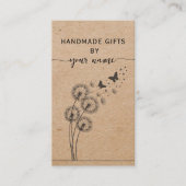 Rustikales Blumengebinde Kraft Handgefertigt mit L Visitenkarte (Vorderseite)