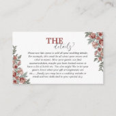 Rustikales Blumengebirge Begleitkarte (Vorderseite)