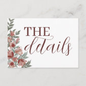 Rustikales Blumengebirge Begleitkarte (Vorderseite)