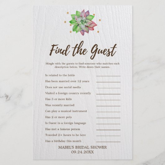 Rustikales Blumengeschmack finden Sie das Gast-Spi (Rückseite)