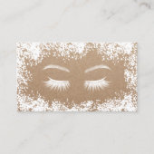 Rustikales Blumengestein Brows Makeup Artist Salon Visitenkarte (Vorderseite)