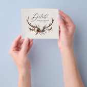 Rustikales Blumengestein Einzelheiten zur Hochzeit Flyer (Gruppe)